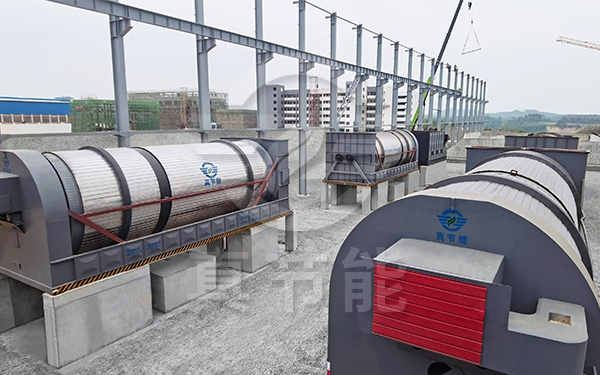 新型酒糟烘干設(shè)備安裝現(xiàn)場(chǎng)